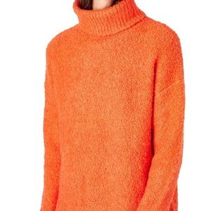 Sweaty Betty Orange Boiled Wool Sweater